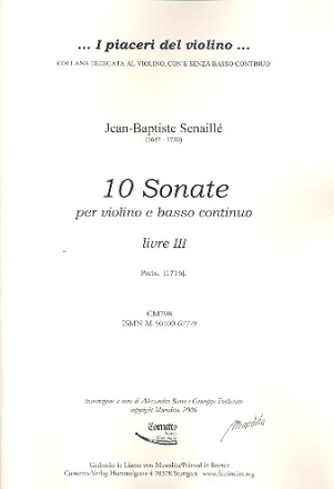 10 Sonate vol.3 per violino e bc