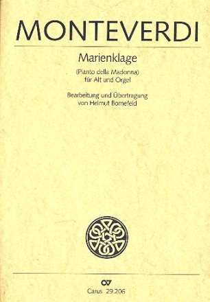 Marienklage fr Alt und Orgel