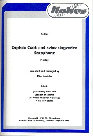 Captain Cook und seine singenden Saxophone: fr Blasorchester Partitur und Stimmen