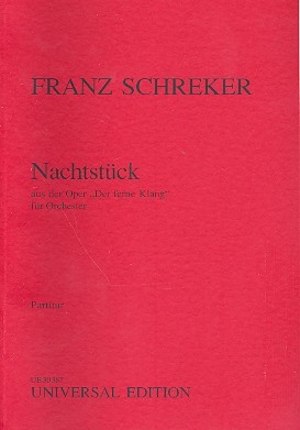 Nachtstck aus Der ferne Klang fr Orchester Studienpartitur