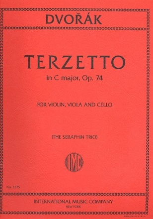 Terzetto C major op.74 for violin, viola and cello score and parts