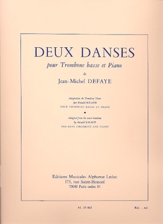 2 Danses pour trombone basse et piano