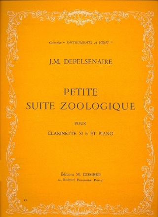 Petite Suite Zoologique pour clarinette en sib et piano