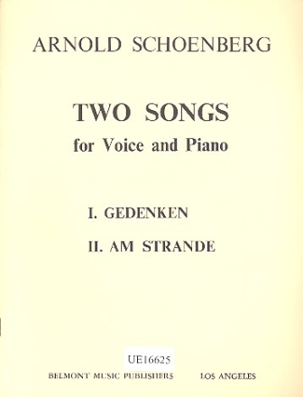 2 frhe Lieder fr Gesang und Klavier