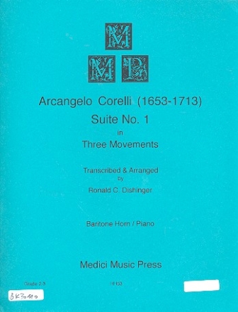 Corelli Suite no.1 for baritone horn and piano