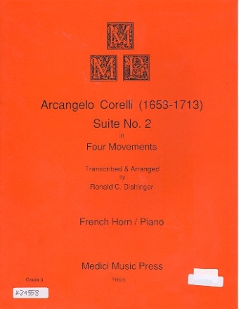 Corelli Suite Nr.2 for french horn and piano