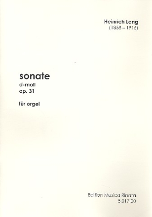 Sonate d-Moll op.31 fr Orgel