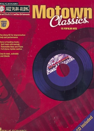 Jazz Playalong vol.107 (+CD): Motown Classics for b flat , e flat, c and bass clef instruments