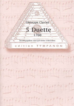 5 Duette um 1760 fr Hackbrett 2 Partituren