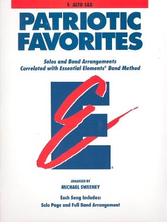 Patriotic Favorites for concert band alto saxophone
