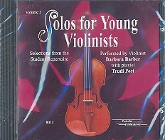 Solos for Young Violinists vol. 3  Selections from the Student Repertoire CD