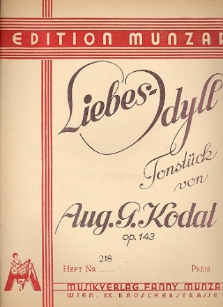 Liebelidyll op.143  Tonstck fr 2 Zithern