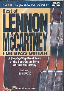 Best of Lennon & McCartney for Bass Guitar DVD-Video bass signature licks