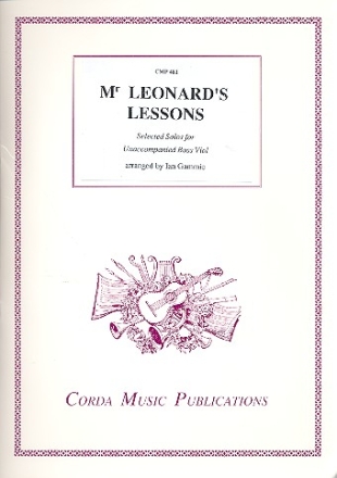 Mr. Leonard's Lessons for bass viol