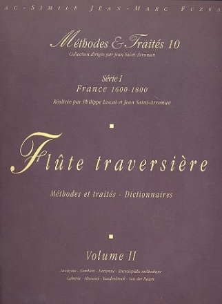 Mthodes et traits pour flute traversire France 1600-1800 vol.2 facsimil