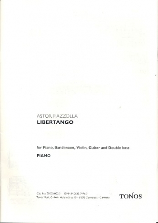 Libertango fr Bandoneon, Violine, Gitarre, Kontrabass und Klavier Stimmen