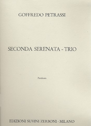 Seconda Serenata Trio for guitar/mandoline score