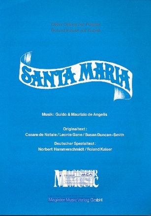 Santa Maria fr Gesang und Klavier Einzelausgabe
