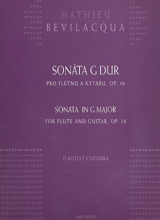 Sonata in G Major op.38 for flute and guitar score and flute part