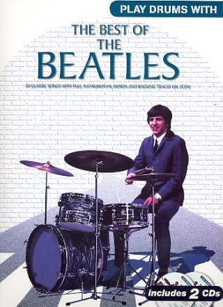Play Drums with The Best of The Beatles (+2 CD's) songbook vocal/drums
