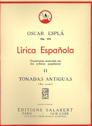 Lirica Espanola  pour piano