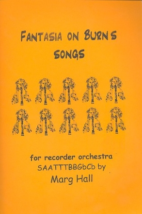 Fantasia on Burns Songs for recorder orchestra score and parts