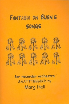 Fantasia on Burns Songs for recorder orchestra score and parts