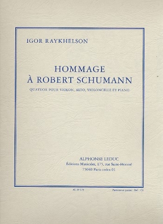 Hommage  Robert Schumann fr Violine, Viola, Violoncello und Klavier Stimmen