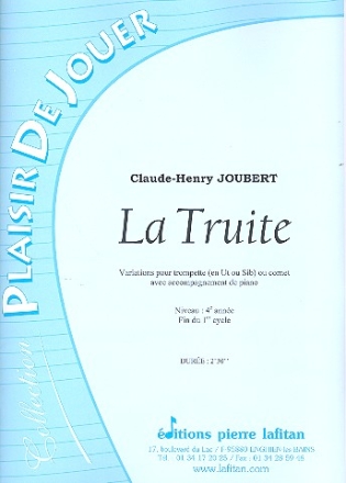 La truite pour trompette (cornet) et piano