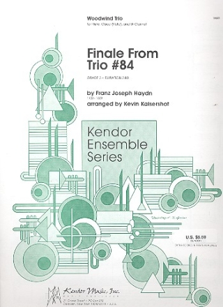 Finale from Trio no.84 for flute, oboe (flute) and clarinet score and parts