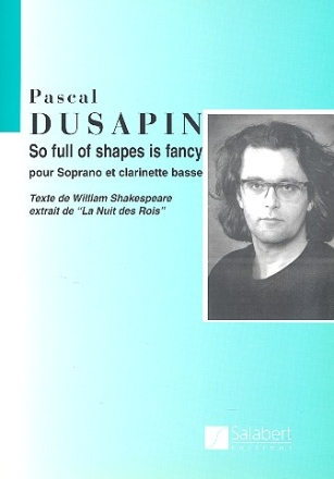 So full of Shapes is fancy pour soprano et clarinette basse partition