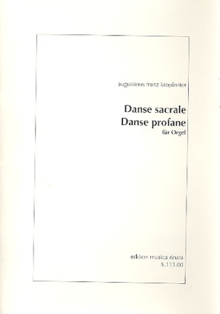 Danse sacrale  und  Danse profane fr Orgel