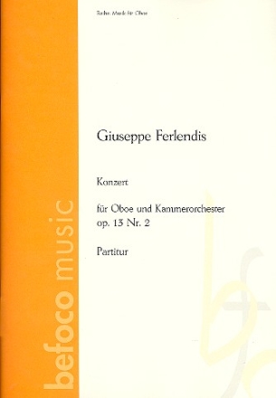 Konzert F-Dur Nr.2 op.13 fr Oboe und Kammerorchester Partitur