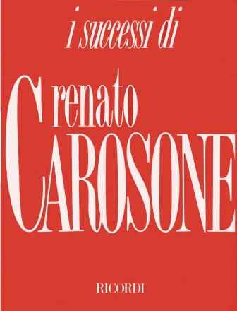 I successi di Renato Carosone songbook melody line/lyrics/ chords (piano)