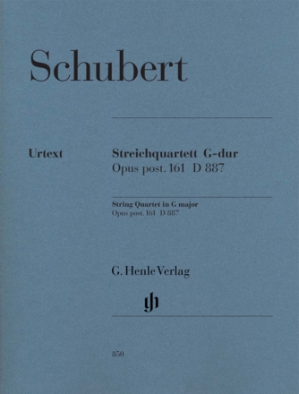 Streichquartett G-Dur op.posth.161 D887  Stimmen