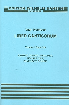 Liber Canticorum op.59a vol.2 4 pieces for mixed chorus a cappella score
