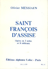 Saint Francois d'Assise libretto (frz)