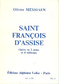 Saint Francois d'Assise libretto (frz)
