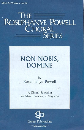 Non nobis Domine for mixed chorus a cappella score
