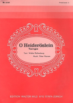 O Heiderslein Tango fr Akkordeon (mit Text)