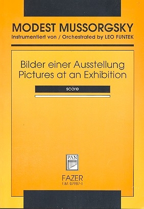 Bilder einer Ausstellung fr Orchester Studienpartitur