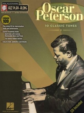 Jazz Playalong Vol.109 (+CD): 10 classical Tunes for Bb, Eb, C and Bass Clef Instruments  score