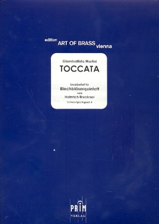 Toccata fr 2 Trompeten, Horn, Posaune und Tuba Partitur und Stimmen