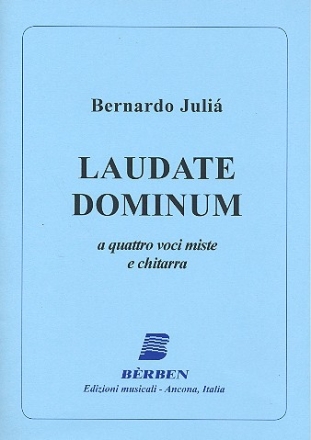 Laudate Dominum fr 4 Stimmen (gem Chor) und Gitarre Paetitur und Gitarrenstimme