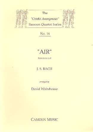 Air in D Major for 4 bassoons score and parts