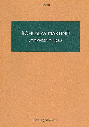 Symphonie Nr. 3 H 299 HPS 821 fr Orchester Studienpartitur