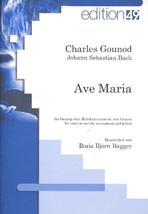 Ave Maria fr Gesang (Melodieinstrument) und Gitarre Partitur und Stimmen