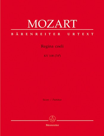 Regina coeli KV108 (KV74d) fr Sopran, gem Chor und Orchester Partitur