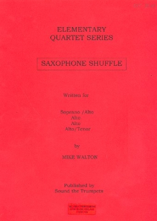 Saxophone Shuffle for 4 saxophones score and parts