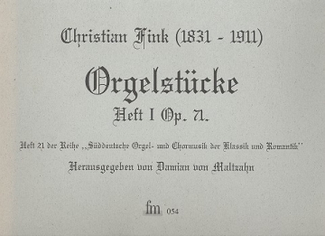 Orgelstcke Band 1 op.71